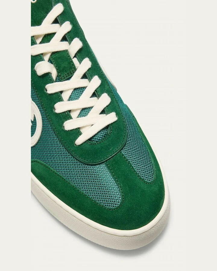 Men's G75 Canvas and Suede T-Toe Low-Top Sneakers - Image 11