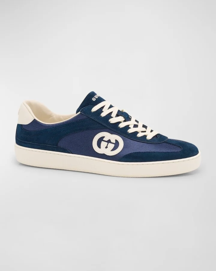 Men's G75 Canvas and Suede T-Toe Low-Top Sneakers - Image 3