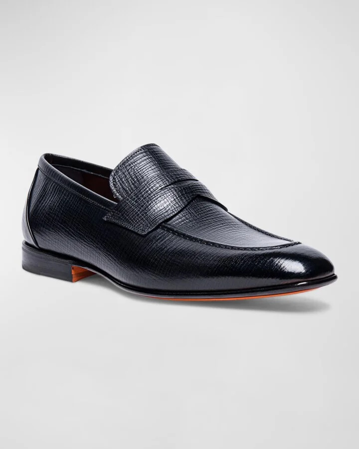 Men's Gannon Leather Penny Loafers - Image 2