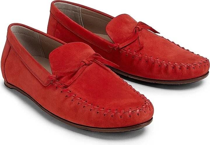 Men's Gargano Suede Loafers - Dark Red - Size 11 - Image 2