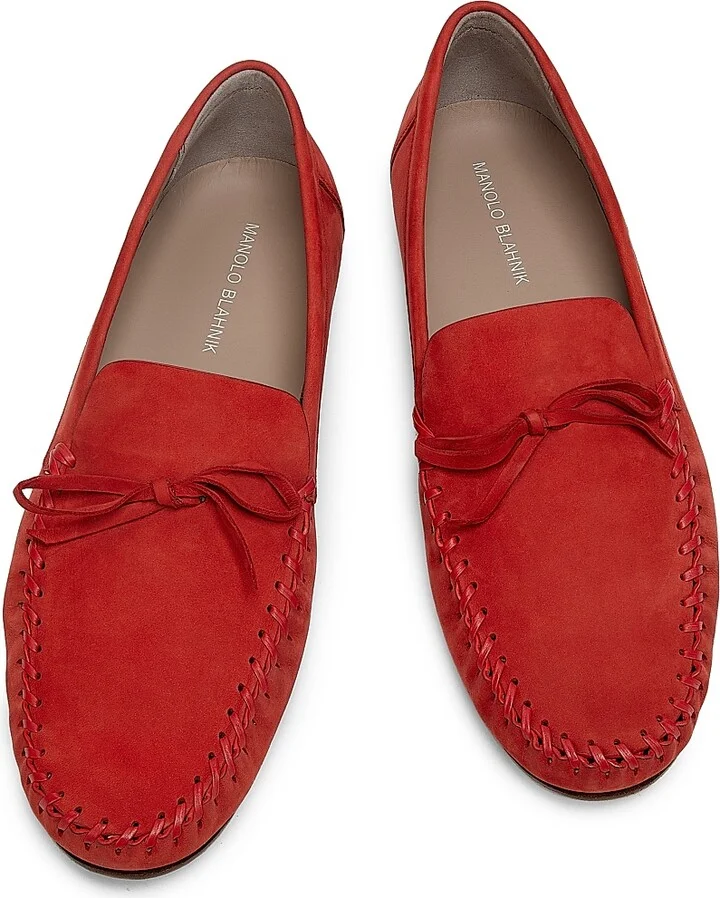 Men's Gargano Suede Loafers - Dark Red - Size 11 - Image 4
