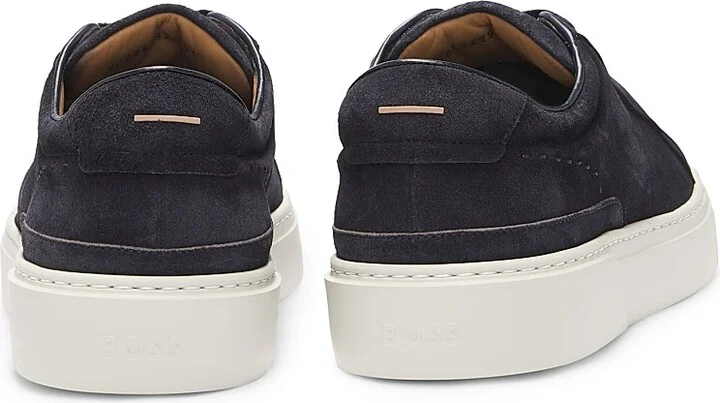 Men's Gary Low-Top Trainer Sneakers in Suede - Blue - Size 6 - Image 5