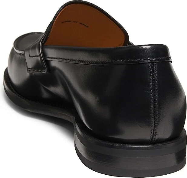 Men's Gateshead Leather Loafers - Black - Size 8 - Image 3