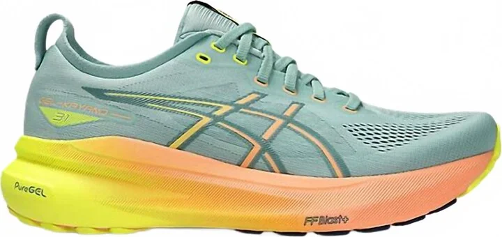 Men's Gel-Kayano 31 Shoes In Paris Light Celadon/safety Yellow