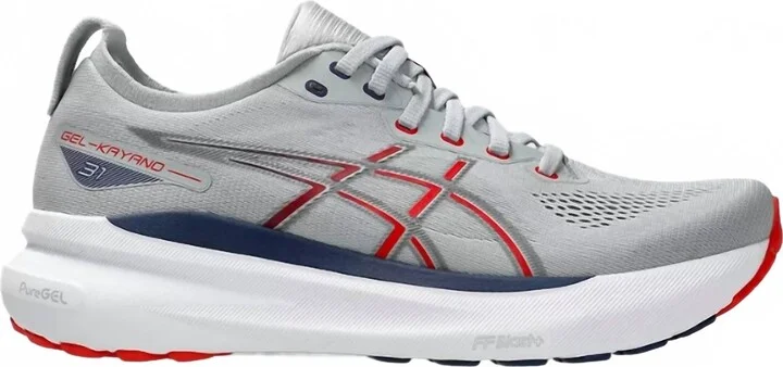 Men's Gel-Kayano 31 Shoes In Piedmont Grey/fiery Red
