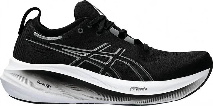 Men's Gel Nimbus 26 Running Shoes In Black/graphite Grey