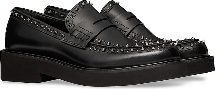 Men's Gentleglam Calfskin Loafers - Black - Size 8 - Image 2