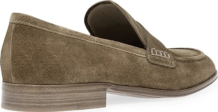Men's George Suede Penny Loafers - Camel - Size 7 - Image 3