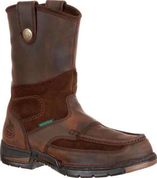 Men's Georgia Athens Steel Toe Waterproof Wellington Size 10(Wide)