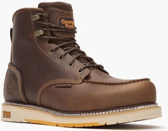 Men's Georgia Boot AMP LT Wedge Composite Toe Waterproof Work Boot Size