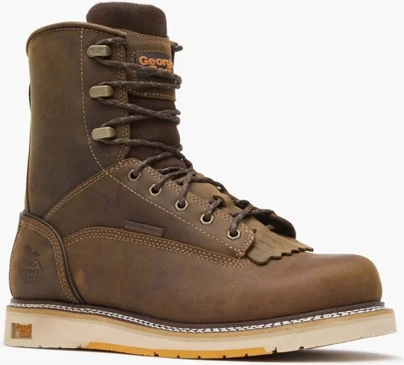 Men's Georgia Boot AMP LT Wedge Waterproof Work Boot Size 8.5(Wide)