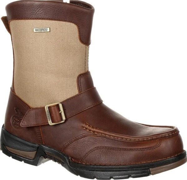 Men's Georgia Boot Athens Waterproof Side-Zip Boot Size 10.5(Wide)