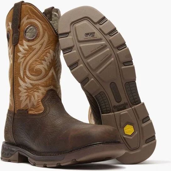 Men's Georgia Boot Carbo-Tec FLX 11" Waterproof Alloy Toe Pull On Work Boot Size 8(Wide) - Image 2