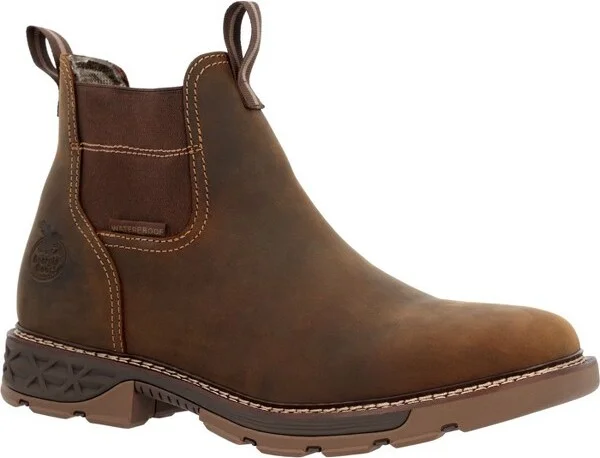 Men's Georgia Boot Carbo-Tec FLX Alloy Toe Waterproof Chelsea Work Boot Size