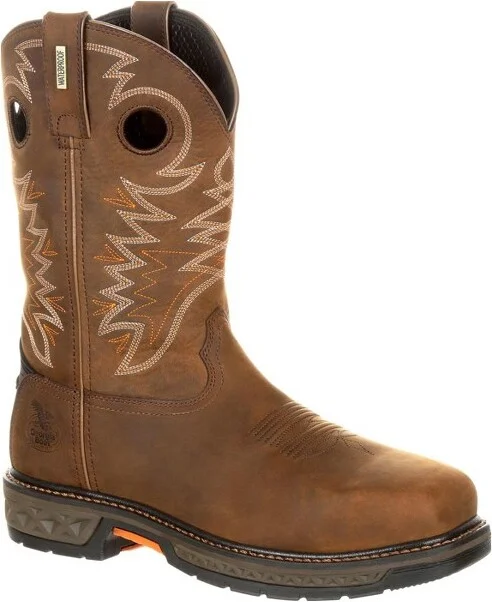 Men's Georgia Boot Carbo-Tec LT Alloy Toe Waterproof Pull-On Boot Size