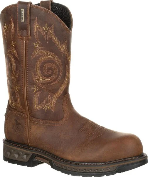Men's Georgia Boot Carbo-Tec LT Composite Toe Waterproof Work Wellington Size 13(Wide)