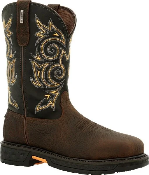 Men's Georgia Boot Carbo-Tec LT Steel Toe Waterproof Pull-On Work Boot Size