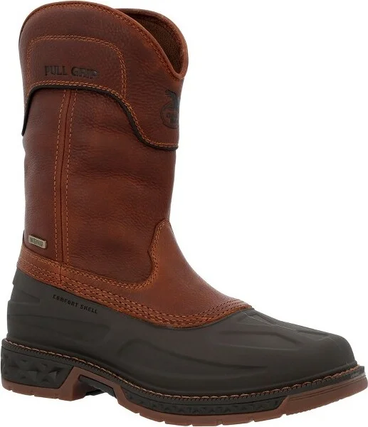 Men's Georgia Boot Carbo-Tec LTR Waterproof Pull On Boot Size 10.5(Wide)