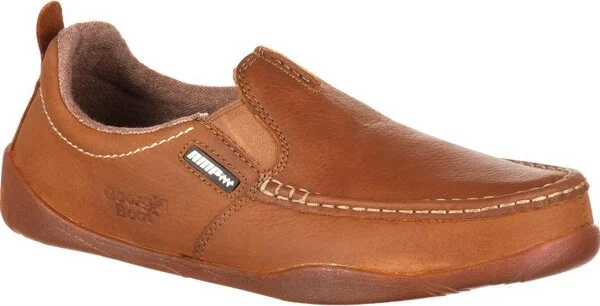 Men's Georgia Boot Cedar Falls Moc-Toe Slip-On Size