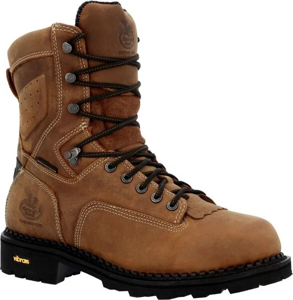 Men's Georgia Boot Comfort Core Composite Toe Waterproof Logger Work Boot Size 10(Wide)