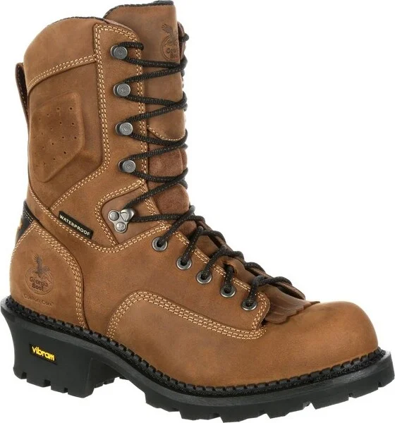 Men's Georgia Boot Comfort Core Logger Composite Toe Waterproof Work Boot Size 11.5(Wide)