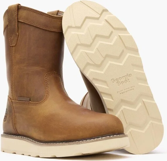 Men's Georgia Boot Core 37 Wedge 10" Steel Toe Waterproof Pull-On Work Boot Size 7(Wide) - Image 2