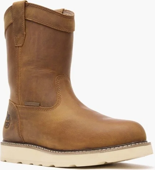 Men's Georgia Boot Core 37 Wedge 10" Steel Toe Waterproof Pull-On Work Boot Size 7(Wide)