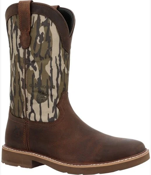 Men's Georgia Boot Core 37 Western 11" Mossy Oak Pull On Size