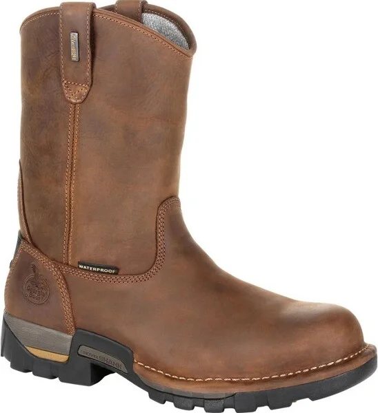 Men's Georgia Boot Eagle One Waterproof Pull On Work Boot Size