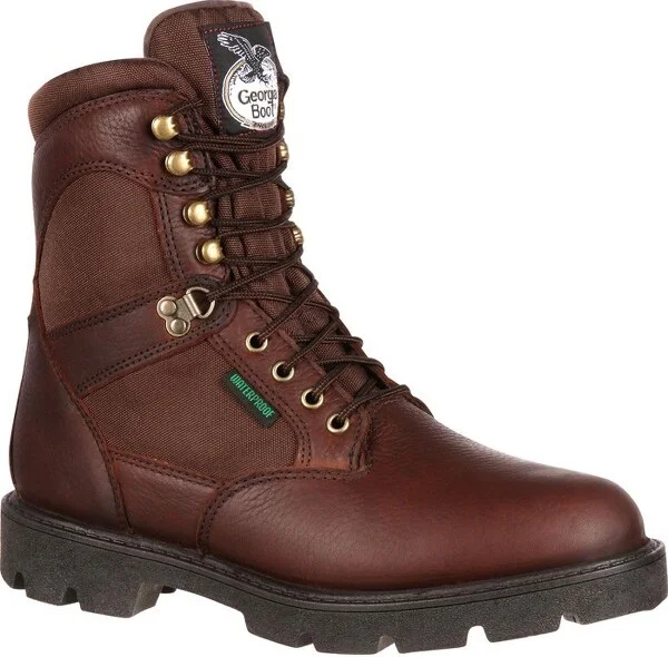 Men's Georgia Boot Homeland Waterproof Work Boot Size