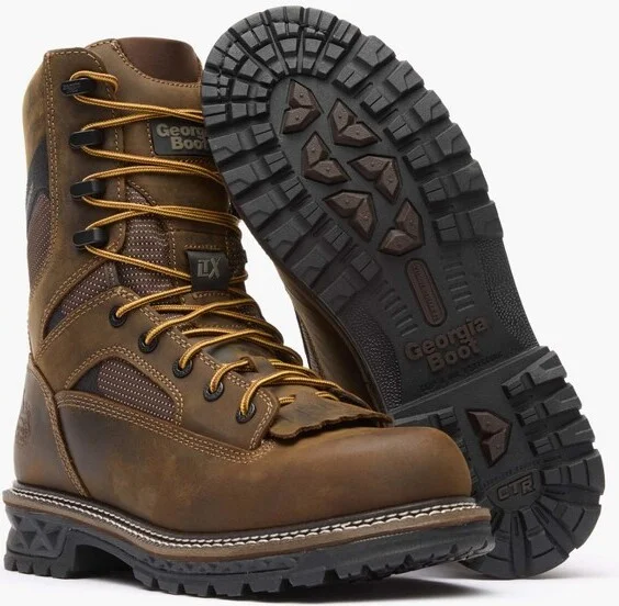 Men's Georgia Boot LTX Logger 9" Waterproof Work Boot Size 14(Wide) - Image 2