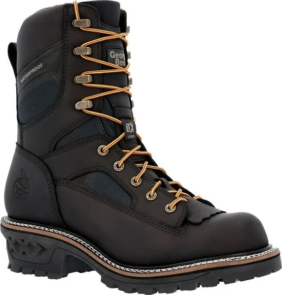 Men's Georgia Boot LTX Logger Composite Toe Waterproof Work Boot Size