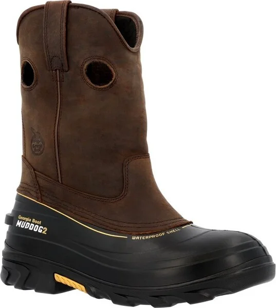 Men's Georgia Boot Muddog Work Wellington Size