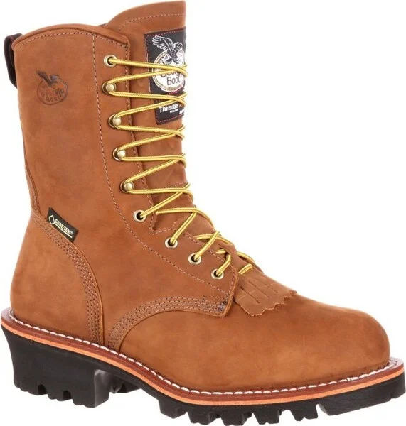 Men's Georgia Boot Steel Toe GORE-TEX® Waterproof 400G Insulated Logger Boot Size 10(Wide)