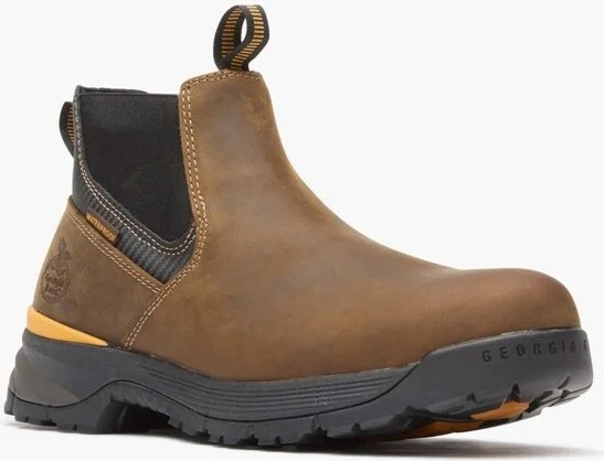 Men's Georgia Boot TBD Waterproof Chelsea Work Boot Size