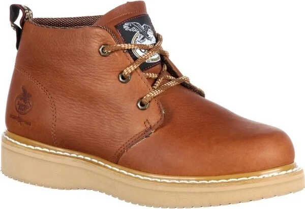Men's Georgia Boot Wedge Chukka Work Boot Size 14(Wide)