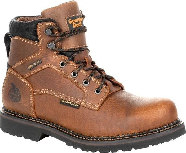 Men's Georgia Giant Revamp Steel Toe Waterproof Work Boot Size 9(Wide)
