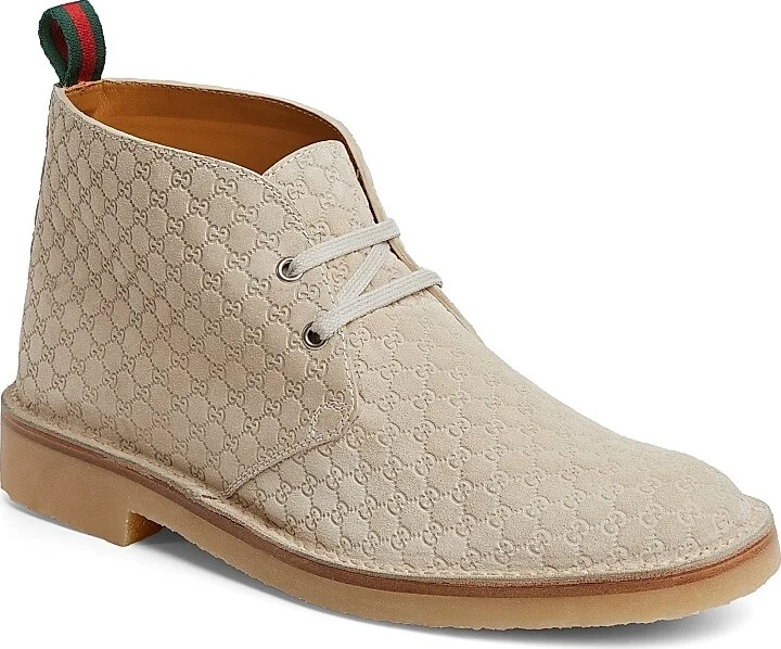 Men's GG Suede Ankle Boots - Sand - Size 11 - Image 2