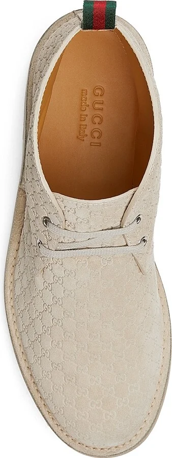 Men's GG Suede Ankle Boots - Sand - Size 11 - Image 4