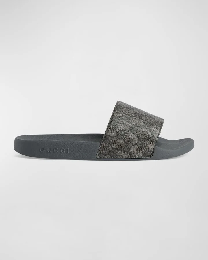 Men's GG Supreme Canvas Slide Sandals