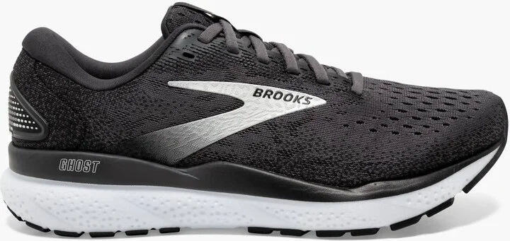 Men's Ghost 16 Running Shoes In Black/grey/white
