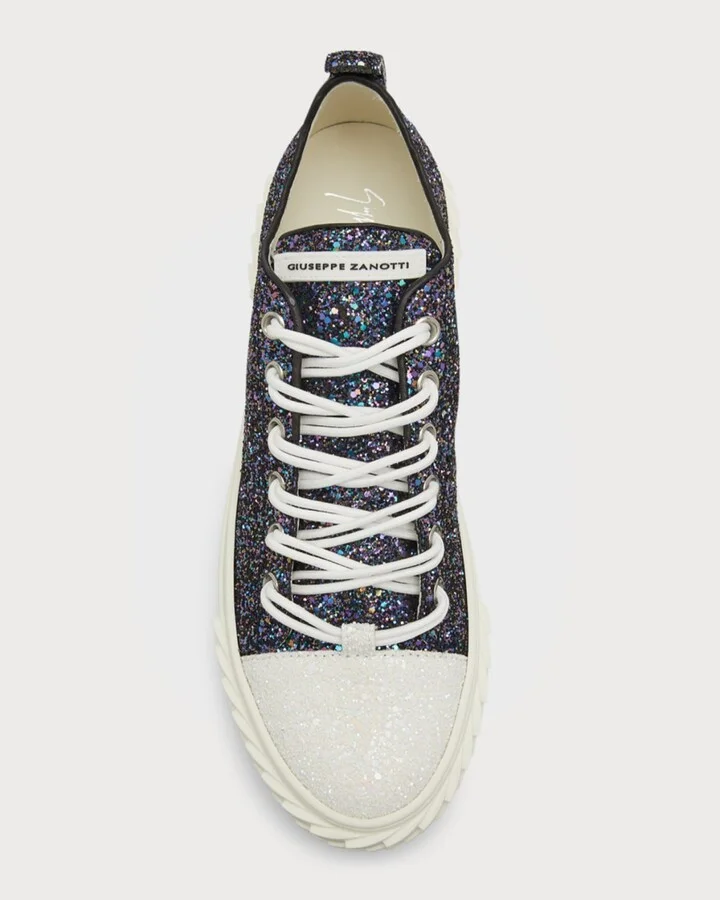 Men's Glitter Low-Top Sneakers - Image 4