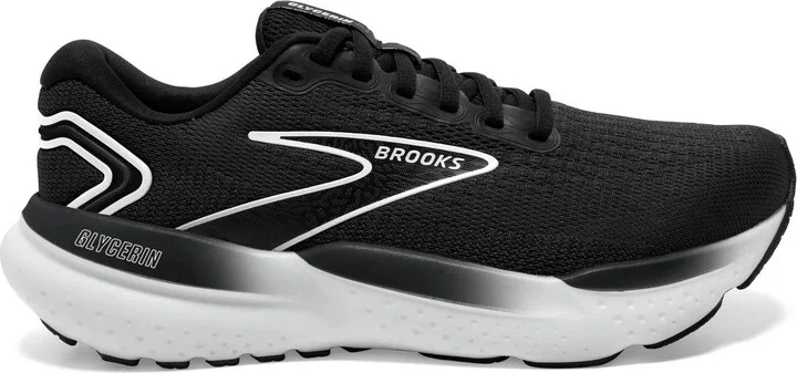 Men's Glycerin 21 Running Shoes In Black/grey/white