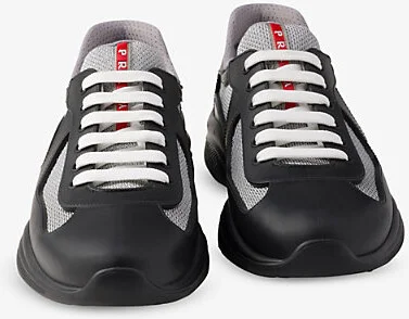 Mens Gold/Silver America's Cup Original Leather and Mesh Trainers Eur 40 / 6 Uk Men - Image 3