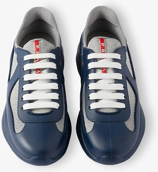 Mens Gold/Silver America's Cup Original Leather and Mesh Trainers Eur 40 / 6 Uk Men - Image 5