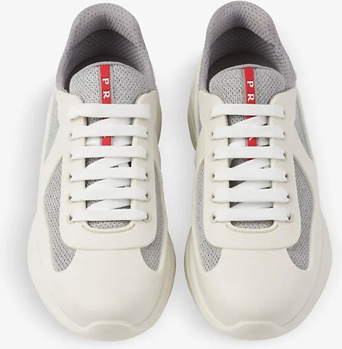 Mens Gold/Silver America's Cup Original Leather and Mesh Trainers Eur 40 / 6 Uk Men - Image 6