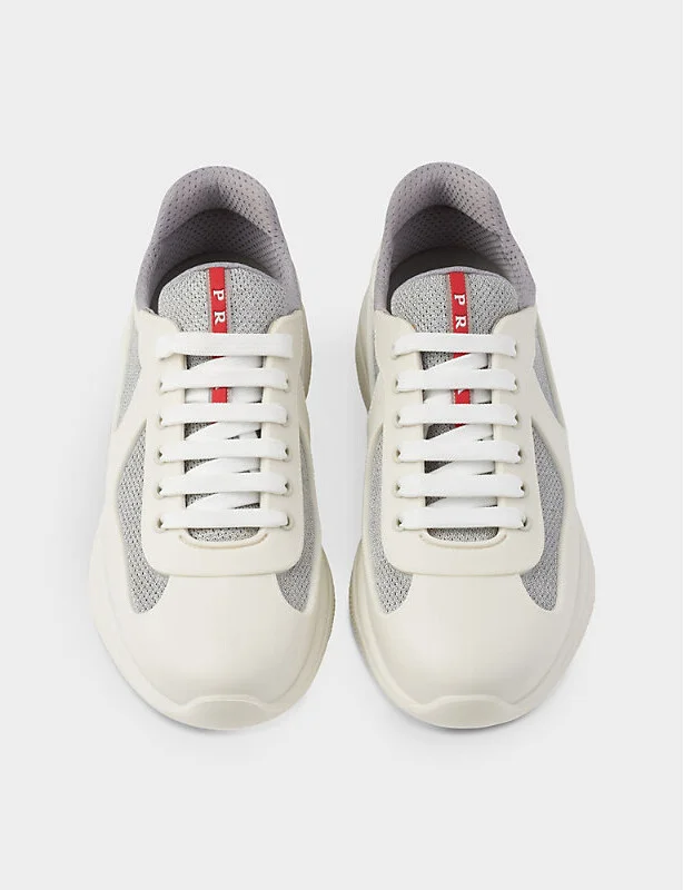 Mens Gold/Silver America's Cup Original Leather and Mesh Trainers Eur 40 / 6 Uk Men - Image 7