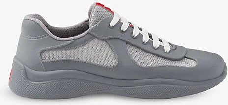 Mens Gold/Silver America's Cup Original Leather and Mesh Trainers Eur 40 / 6 Uk Men