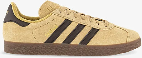 Mens Golden Beige Gazelle 85 Suede Low-Top Trainers Eur 44 / 10 Uk Men