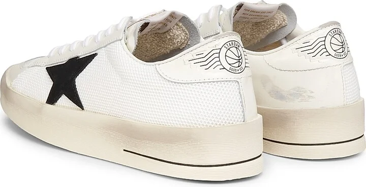 Men's Golden Goose Leather Sneakers - White Black - Size 11 - Image 3